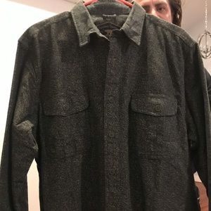 Olive green flannel
